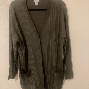 Chico's Forest Green Women's Cardigan